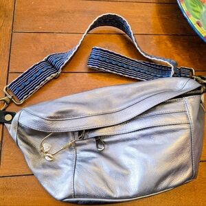 Silver Crossbody PARKER THATCH Bag Strap And Charm Holder 2 Charms